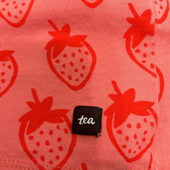 Tea Collection- strawberry long sleeve dress. Size 5 - Picture 3 of 4